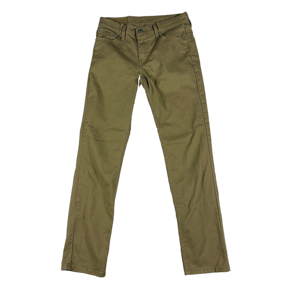 Levi's 511 Men's 29x32 Slim Fit Khaki Tan Stretch Pants WaterLess 04511-3376